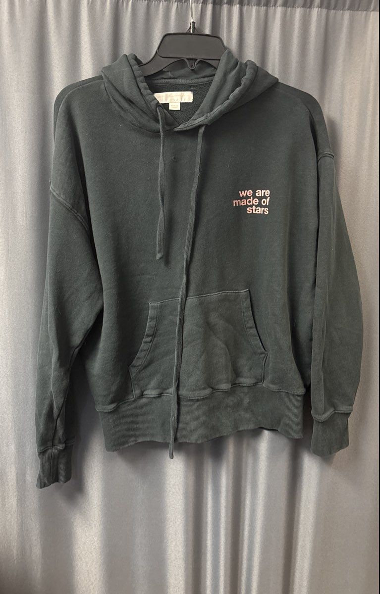 Spiritual Gangster Women's Black We Are Made of Stars Zodiac Hoodie Size XS