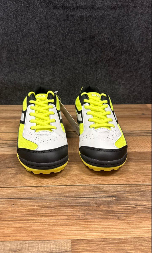 Diadora Yellow White Black Turf Soccer Shoes Women's Size 5.5 NWT