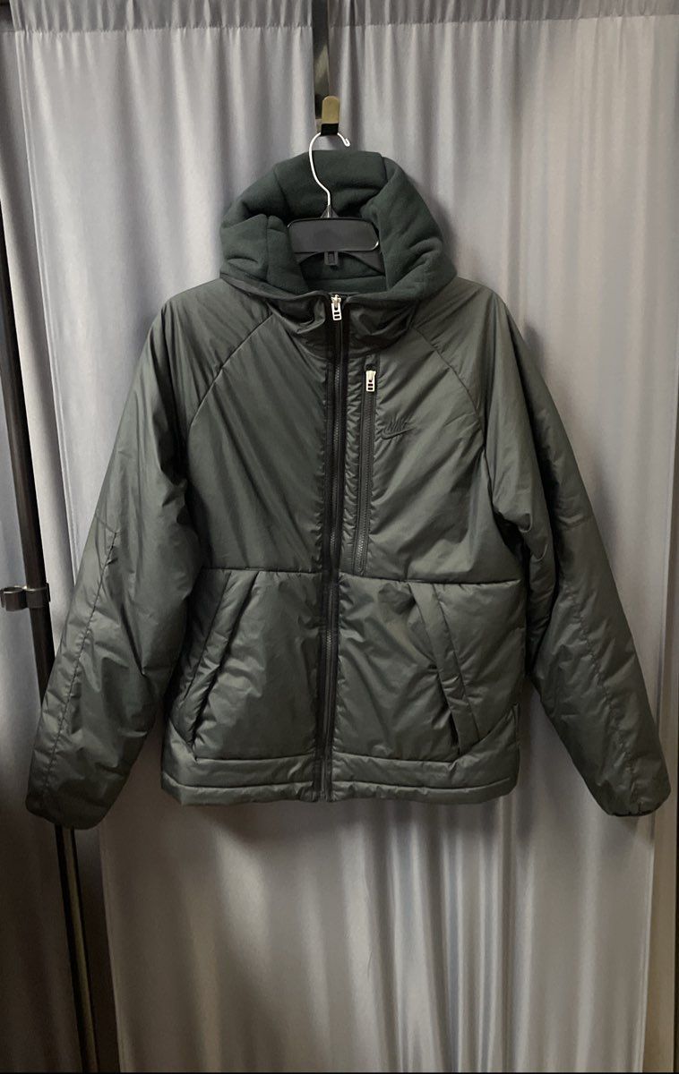 Nike Men's Black Therma-Fit Full Zip Hooded Parka Jacket Sz S