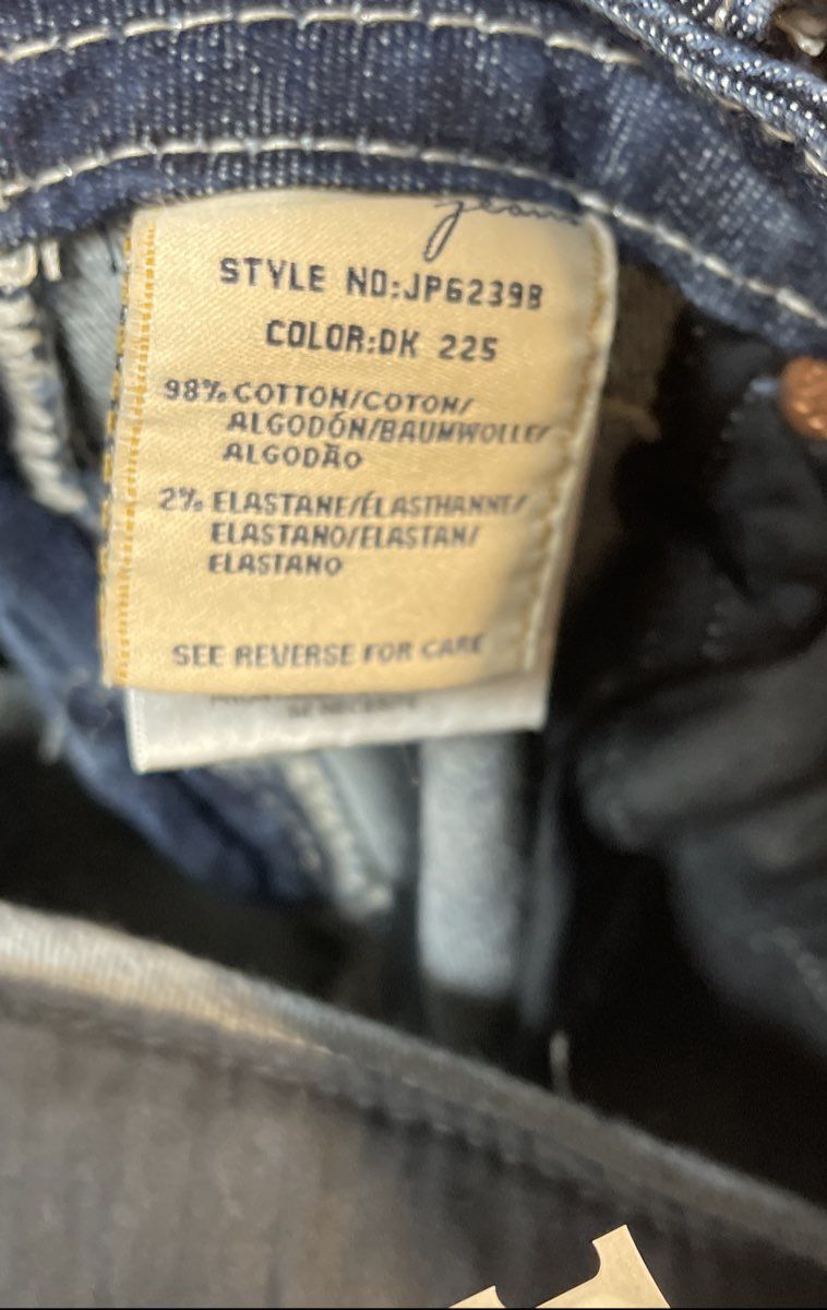 Miss Me Women's Signature Bootcut Jeans Dark Wash Embellished Pockets Sz 28