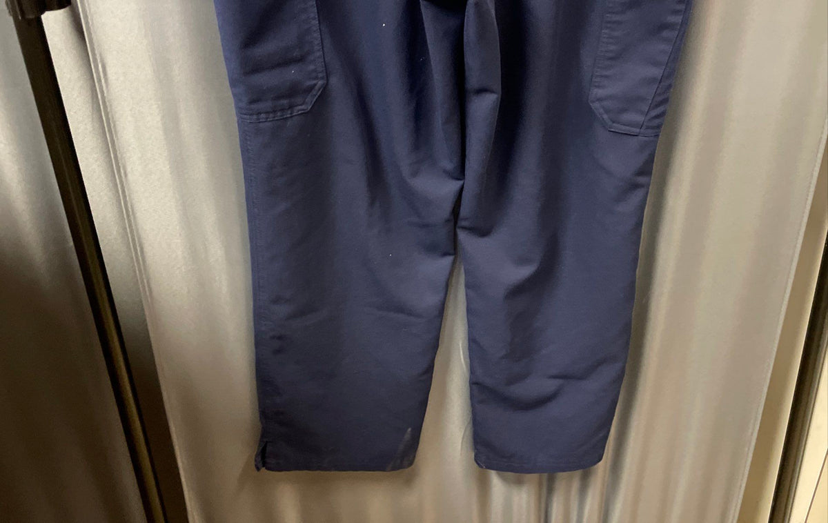 Figs Women's Navy Blue Yola High Waist Cargo Scrub Pants Sz XXL/P