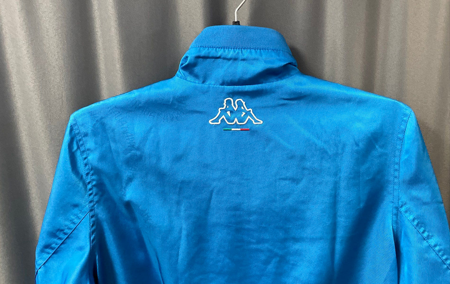 Kappa Men's Blue Italia Full Zip Track Jacket Embroidered Italy Soccer Sz XL