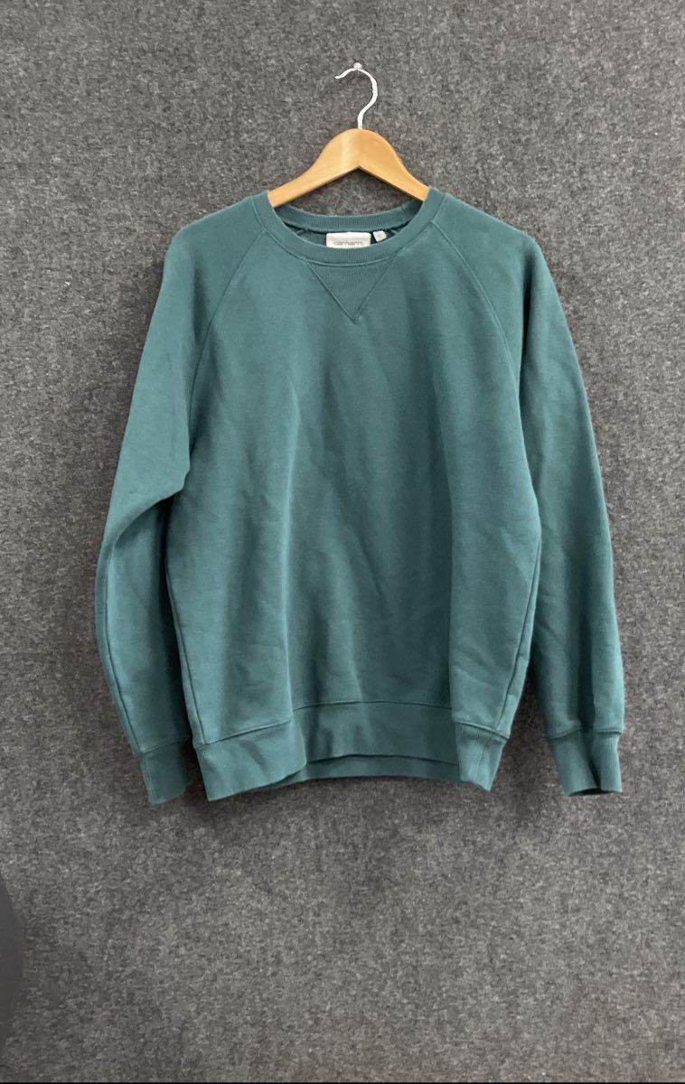 Carhartt WIP Men's Chase Sweatshirt Dark Green Crewneck Raglan Sz S