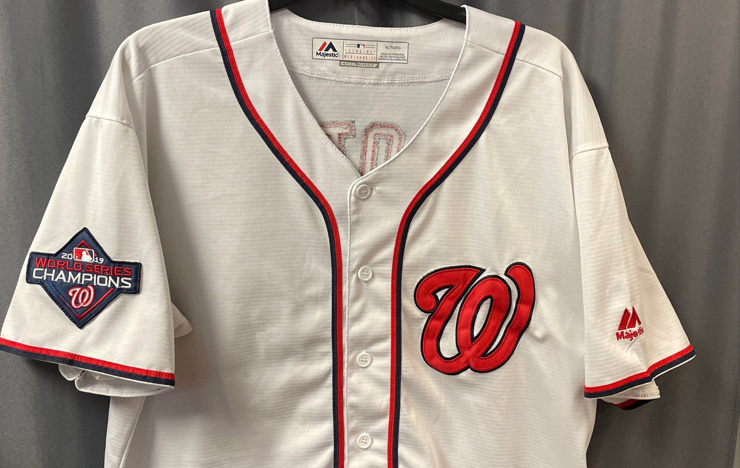 Majestic Men's Washington Nationals Juan Soto 2019 World Series Jersey White XL