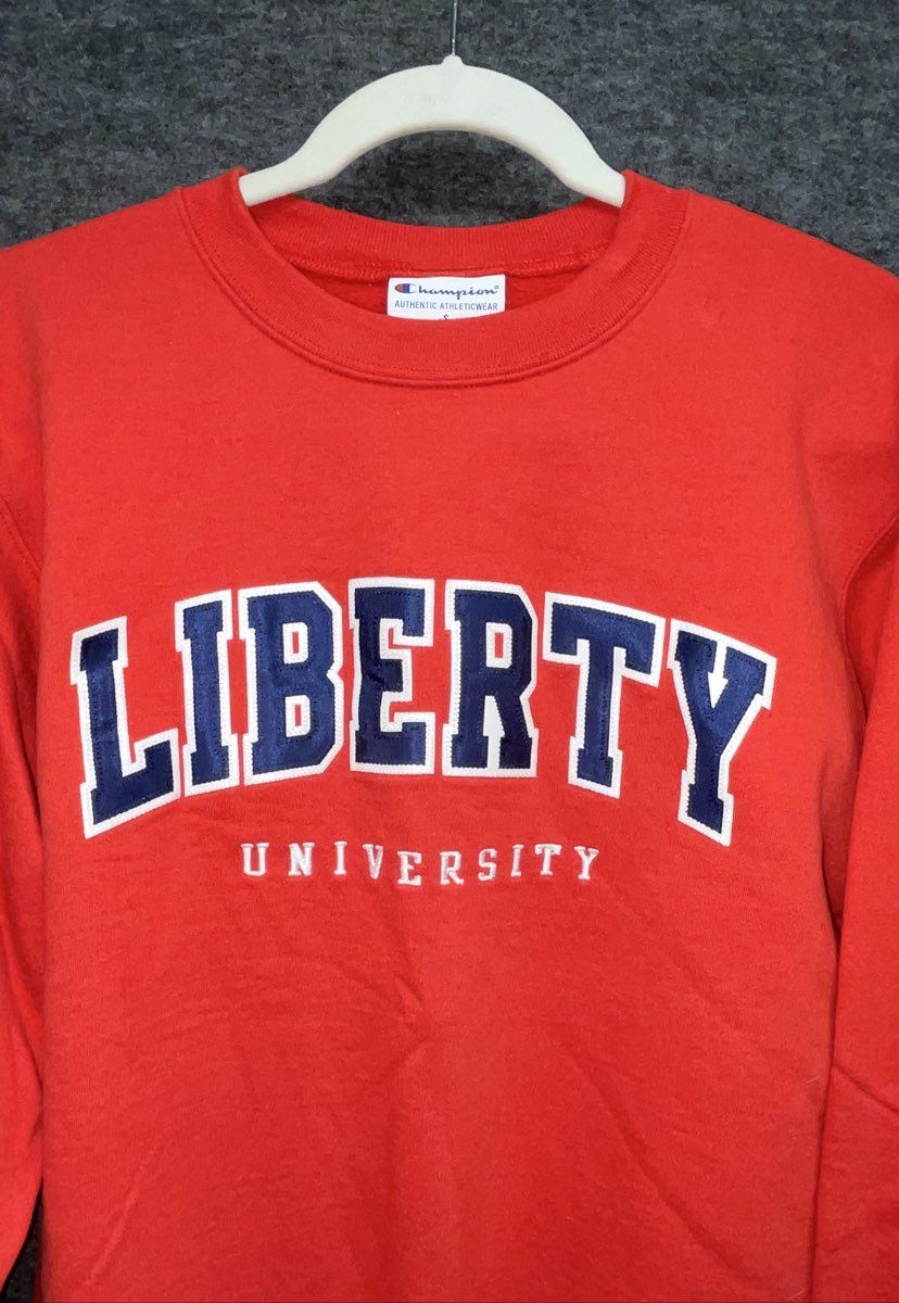 Champion Men's Liberty University Red Pullover Sweatshirt Sz S