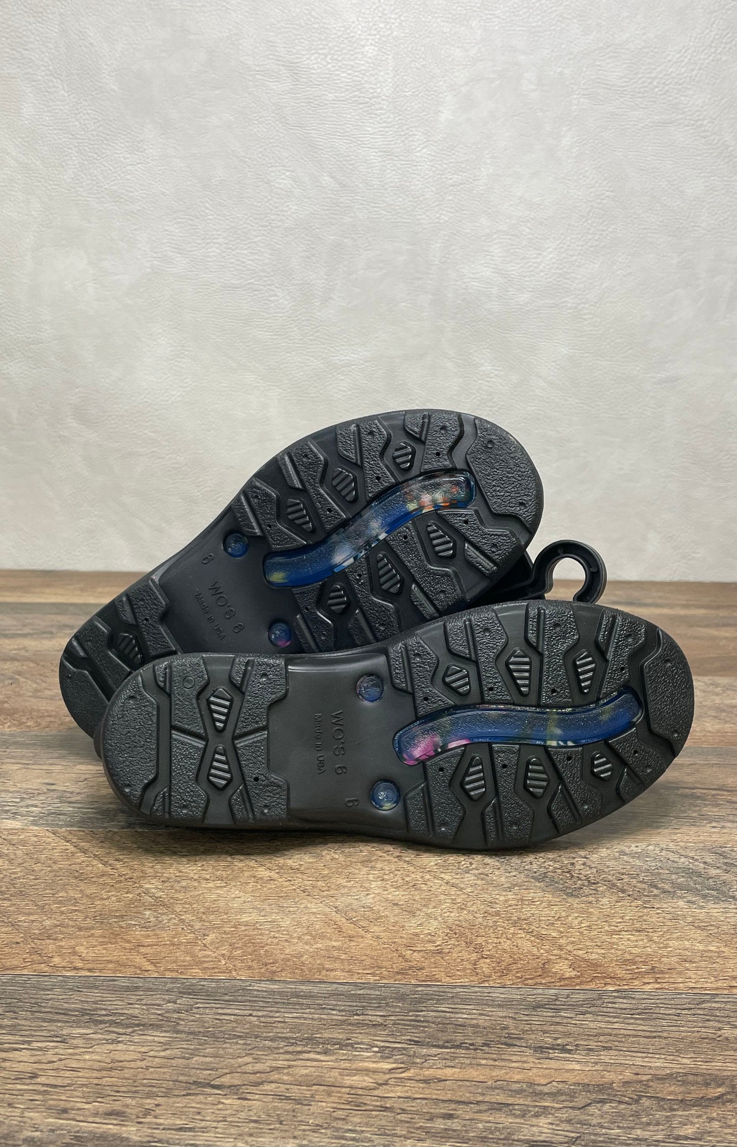 Sloggers Midsummer Blue Floral Waterproof Garden Shoe Clog Women's Size 6 NWT