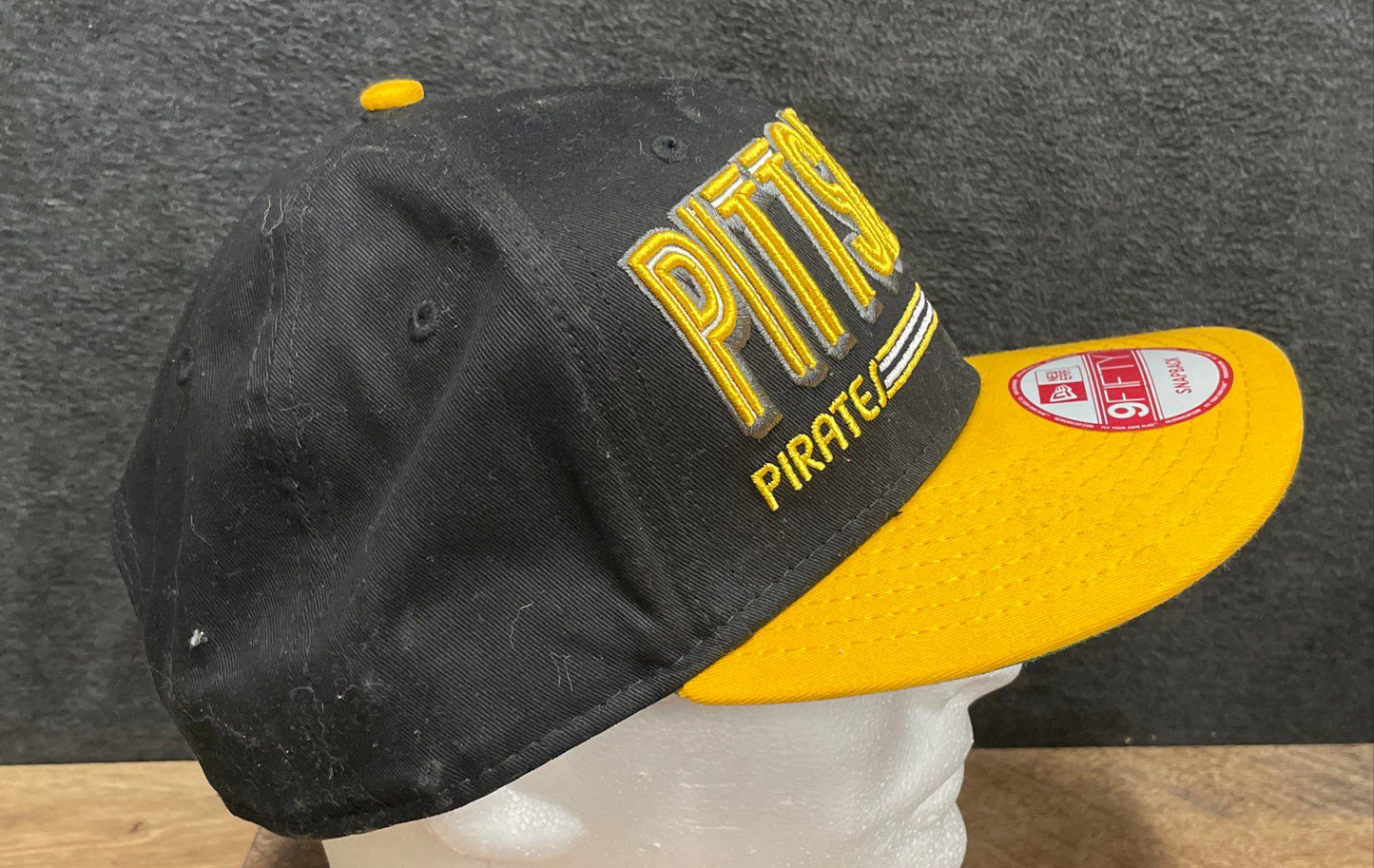 New Era Pittsburgh Pirates MLB Showtime 9FIFTY Snapback Hat Black Yellow NWT