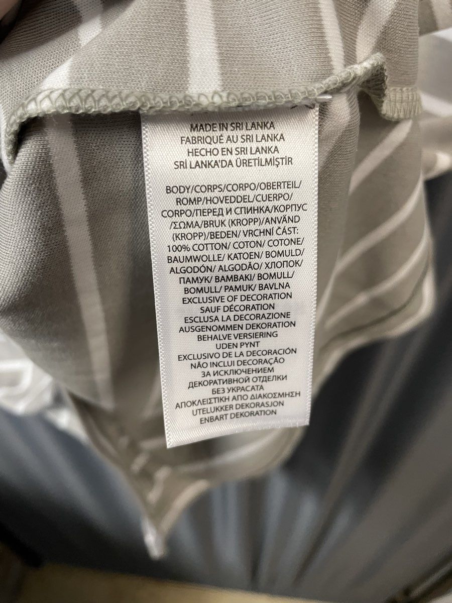 Polo Ralph Lauren Men's Grey White Striped Classic Fit Cotton Polo Shirt Sz M
