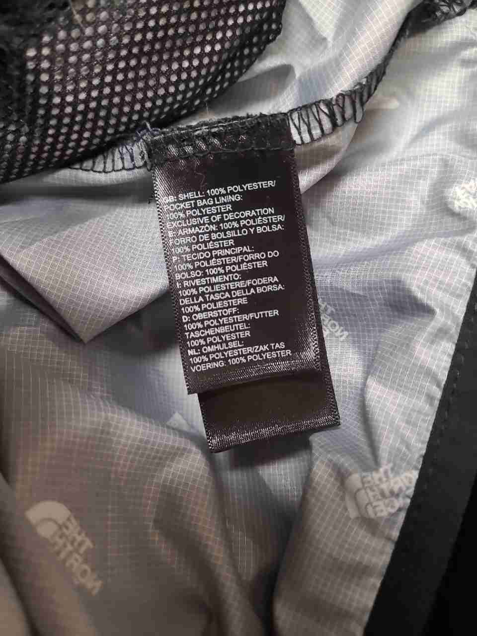 The North Face Men's Black All Over Logo Print Cyclone Hooded Jacket Size M