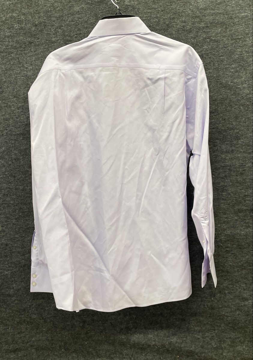 Calvin Klein Men's Lavender Long Sleeve Cotton Dress Shirt Sz 16.5 34/35