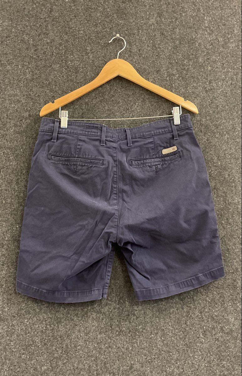 AG Adriano Goldschmied Men's Wanderer Chino Shorts Navy Stretch Sz 33