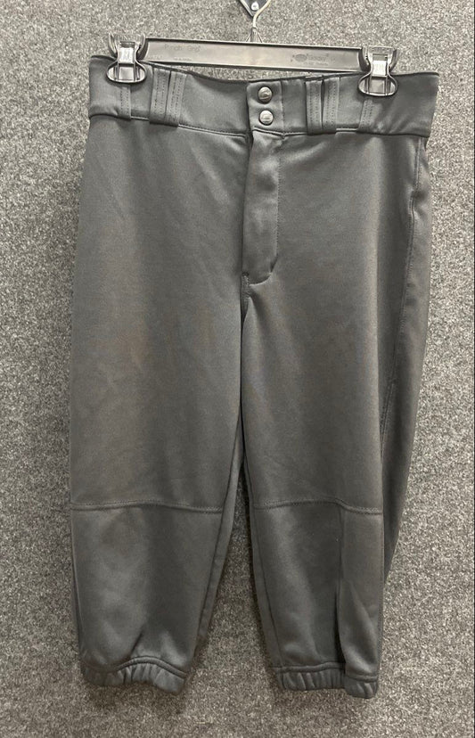 Champro Adult Gray Baseball Pants Reinforced Knees Double Snap Sz S
