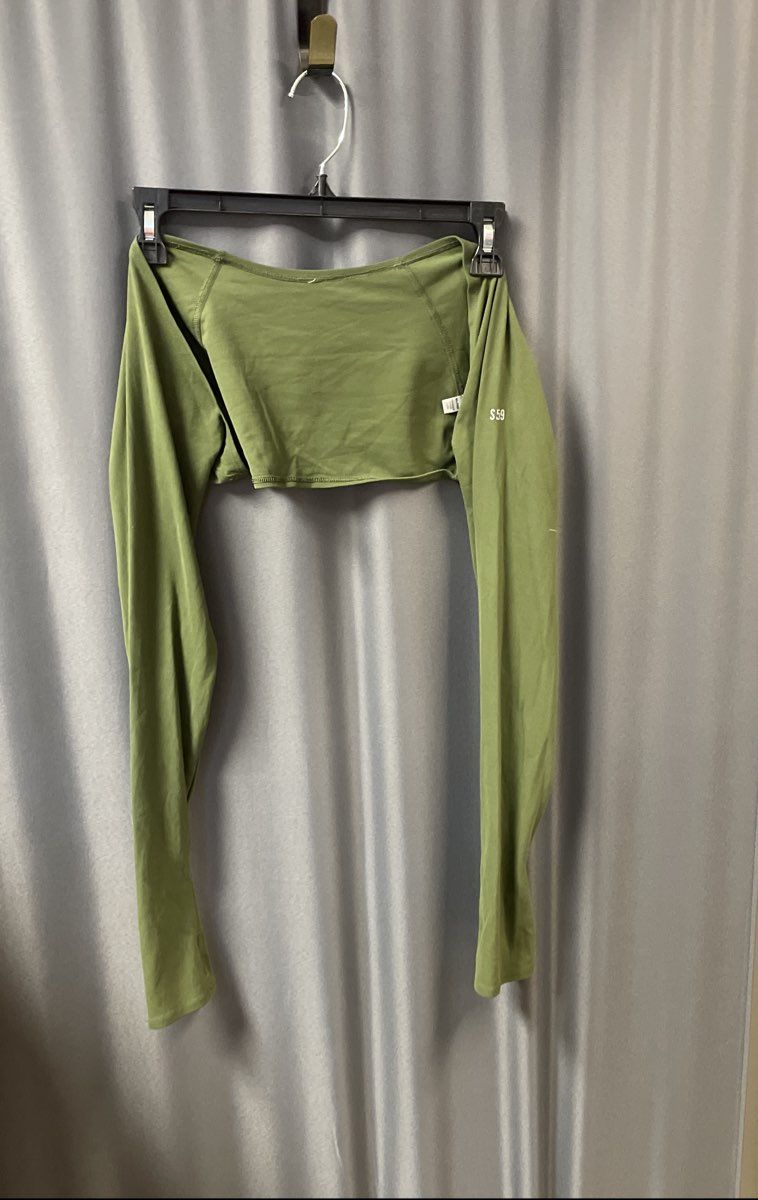 Splits59 Women's Green Airweight Shrug Bolero Long Sleeve Thumbholes D3099