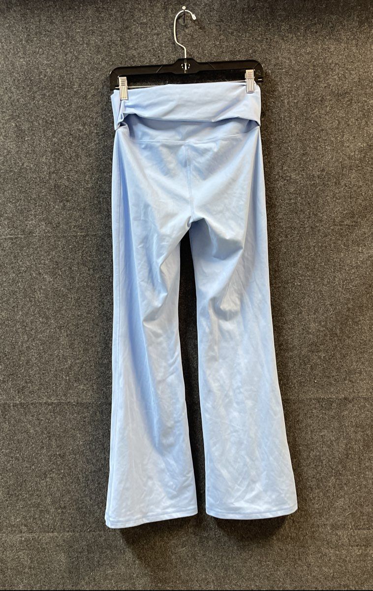 Yogalicious Women's Lux Florence Flare Pants Light Blue Stretch Sz M