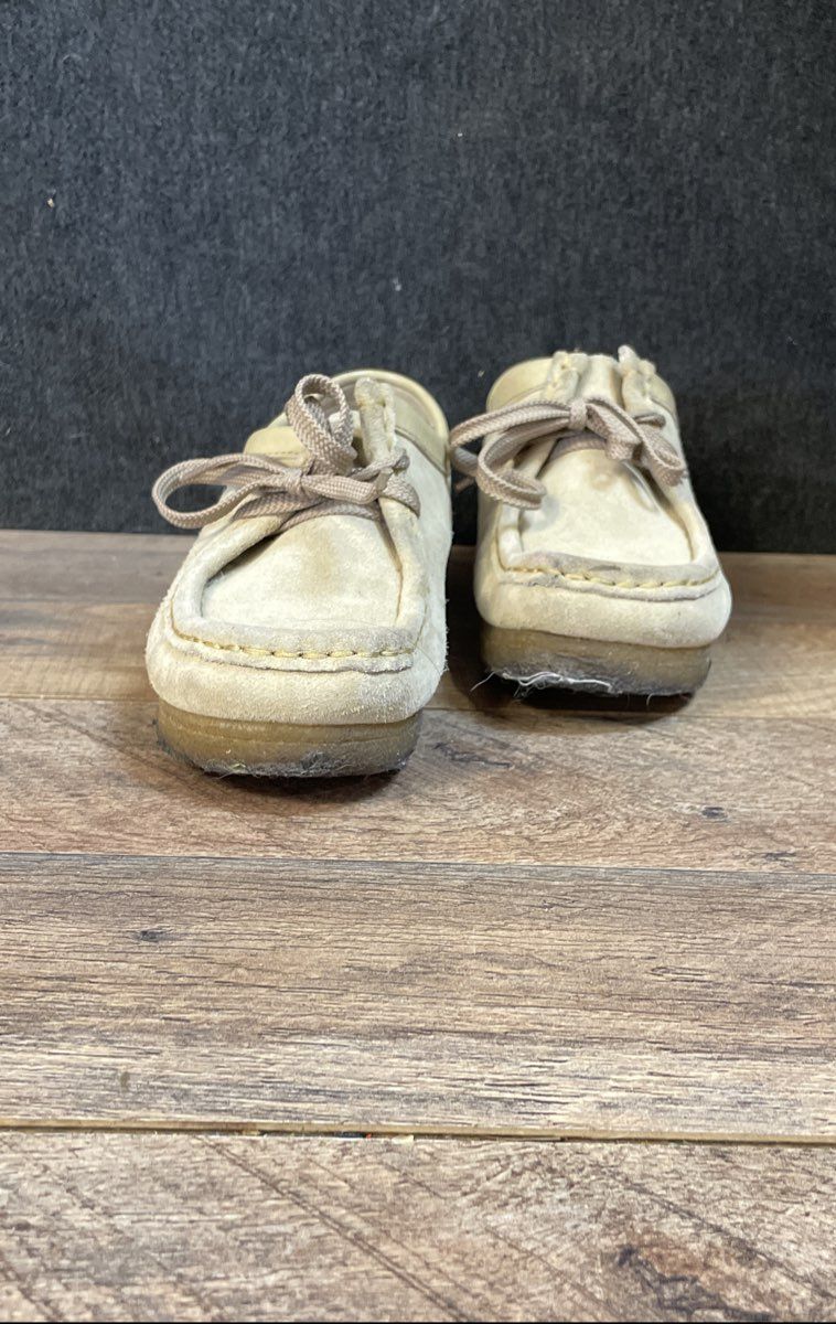 Clarks Originals Wallabee Tan Suede Moccasin Shoes Women's Size 5.5M
