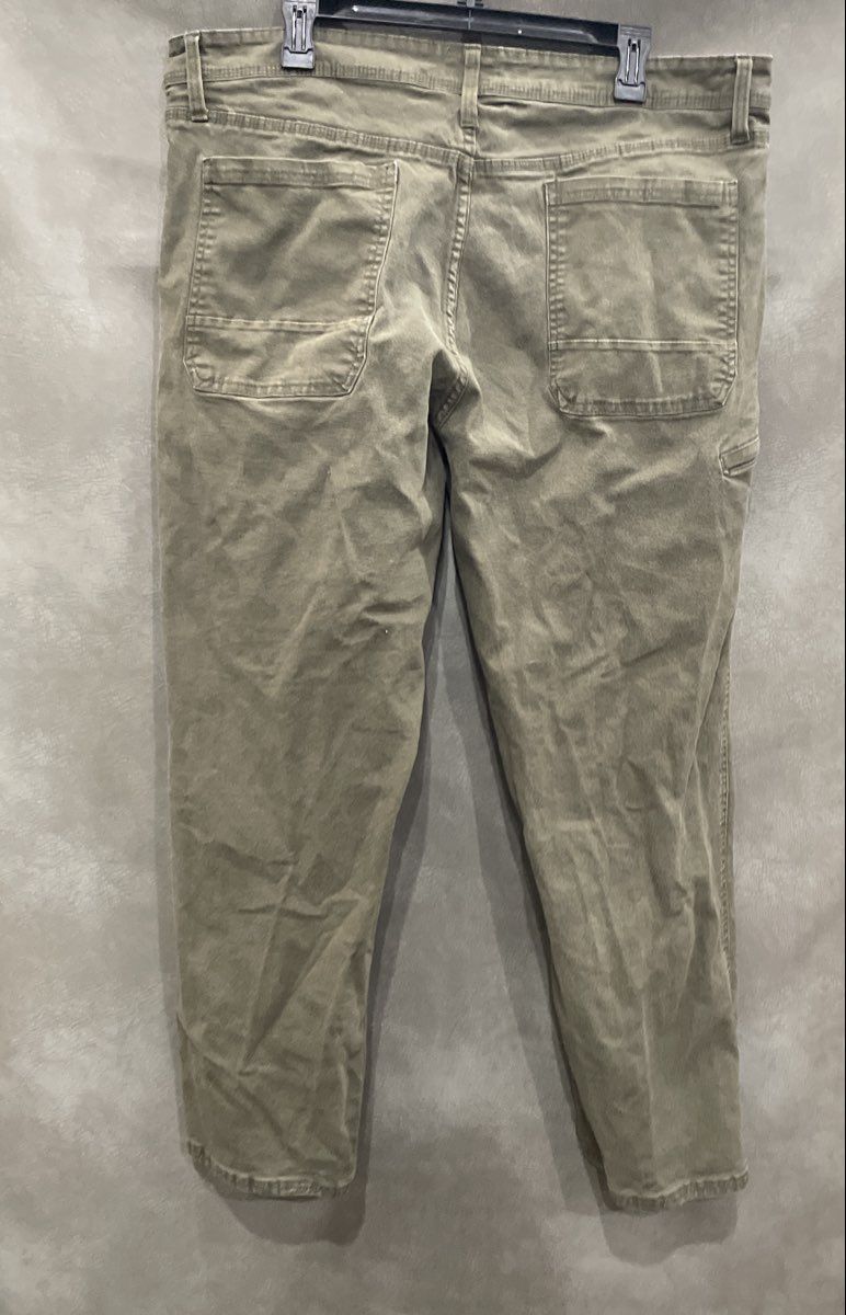 Weatherproof Vintage Men's Olive Green Relaxed Fit Utility Pants Sz 40x30