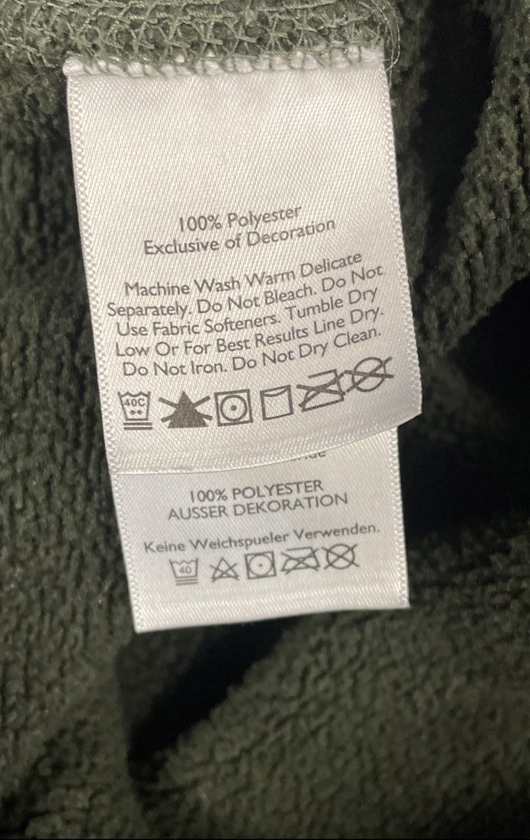 Eddie Bauer Men's Green Quarter Zip Fleece Lined Pullover Sweatshirt Sz XL