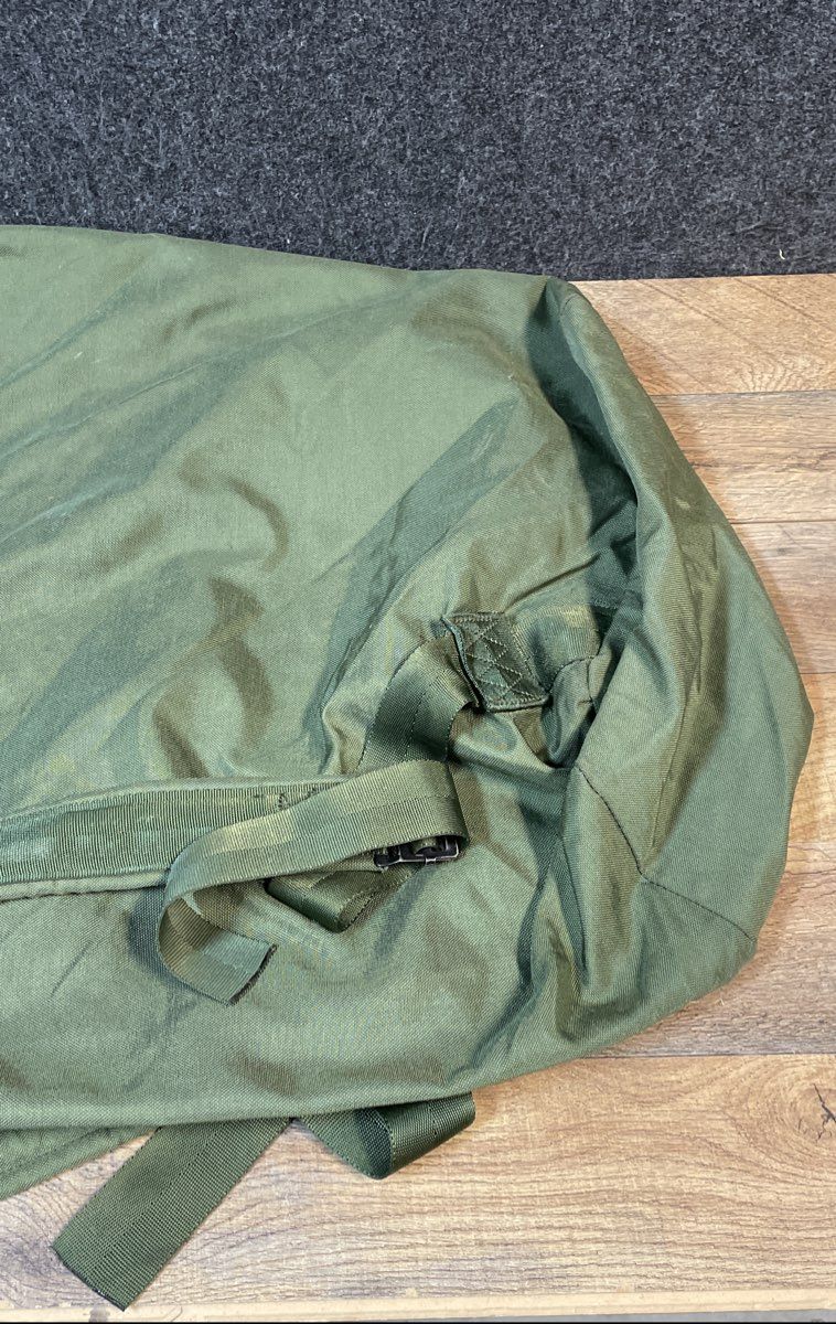 Vintage US Military OD Green Canvas Sea Bag Duffel Bag Backpack Straps