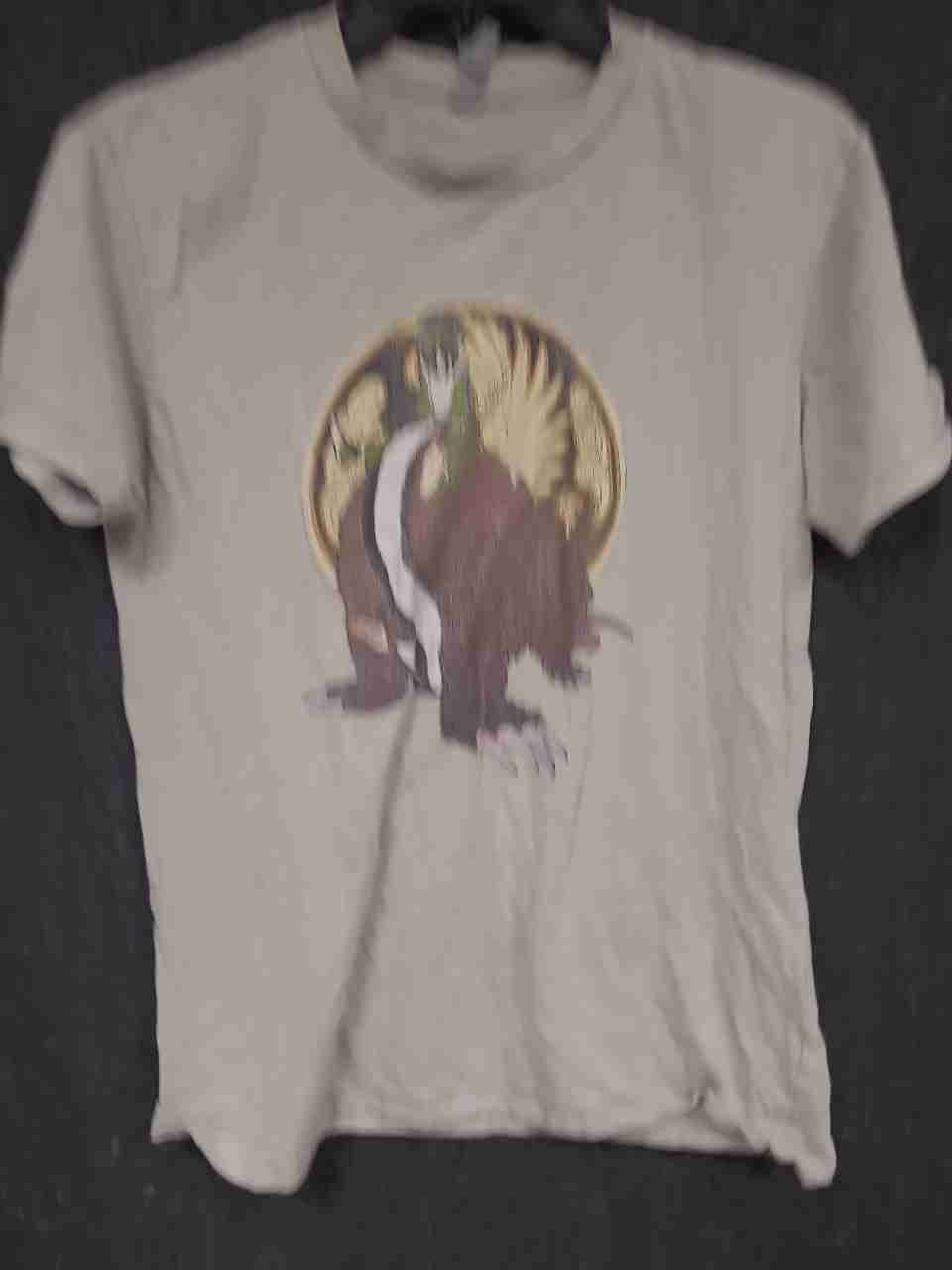 Next Level Avatar The Last Airbender Appa Aang Graphic T-Shirt Beige Sz S