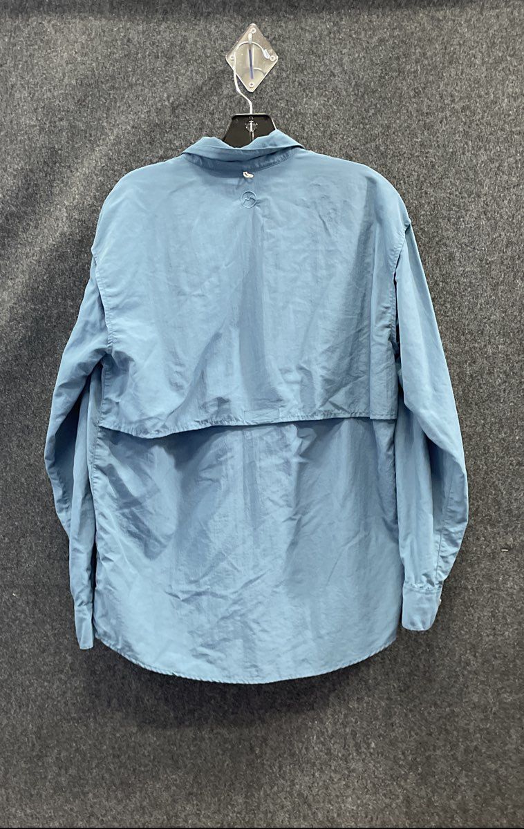 Magellan Outdoors Men's Teal MagWick Angler Fit Long Sleeve Fishing Shirt Size S