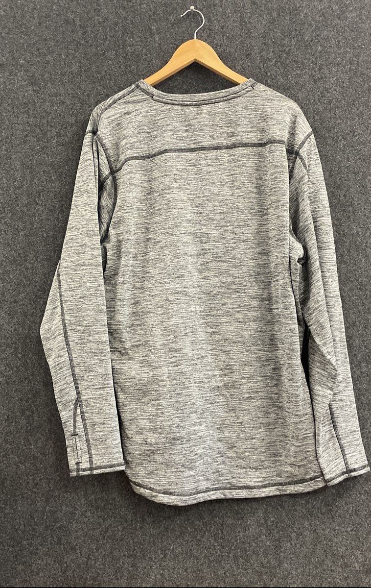 Duluth Trading Co. Men's Grey Space Dye Long Sleeve Performance Shirt Sz 2XL