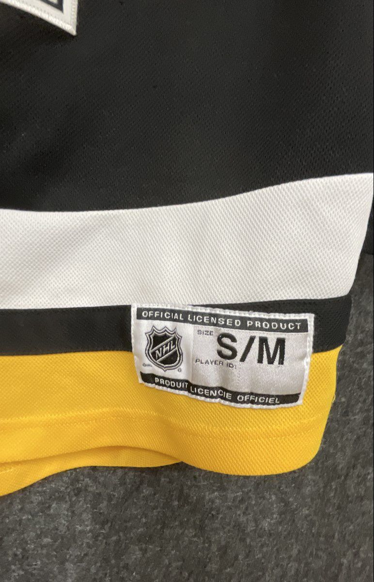 NHL Pittsburgh Penguins Youth Hockey Jersey Black Kingsmore #29 Sz S/M