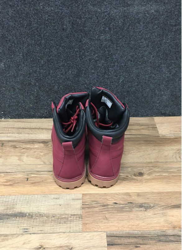 Fila Edgewater 12 Burgundy Waterproof Hiking Work Boots Men's Size 8