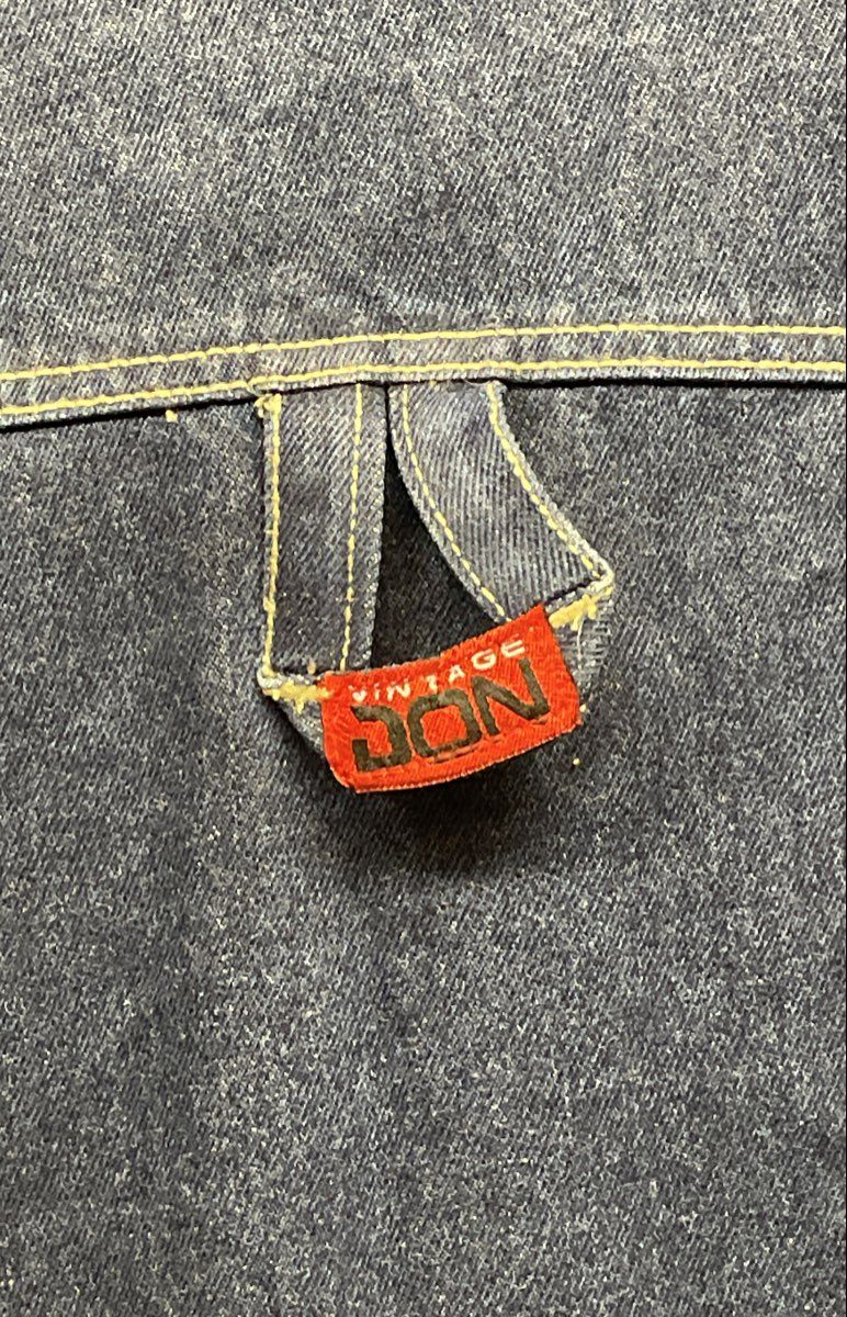 Vintage 90s Vintage Don Blue Denim Streetwear Trucker Jacket Hip Hop Sz S