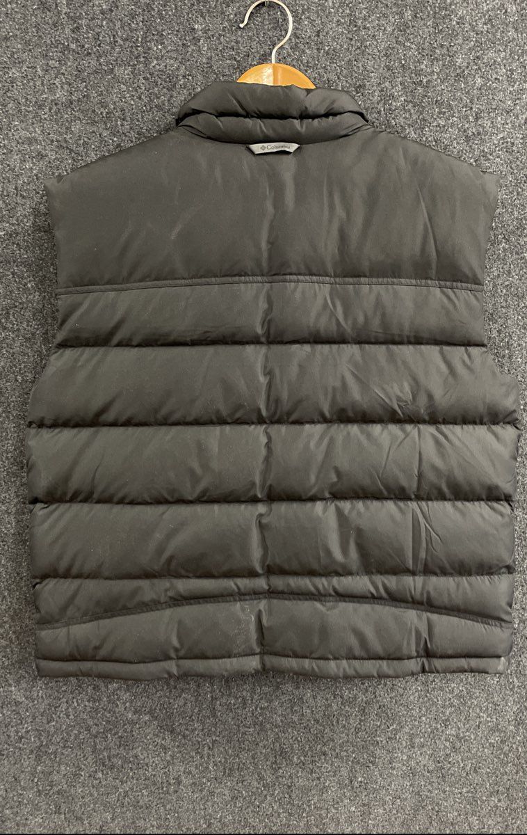 Columbia Men's Black Buck Butte Down Quilted Puffer Vest Full Zip Sz XL