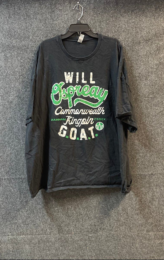 Gildan Men's Black Will Ospreay Commonwealth Kingpin Wrestling Shirt Sz 5XL