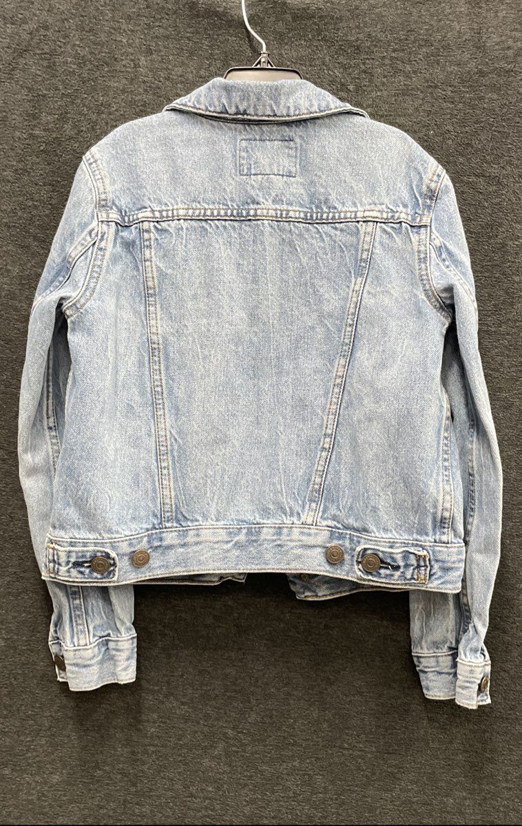 Polo Ralph Lauren Kids Light Wash Blue Cotton Denim Trucker Jacket Sz M (8-10)