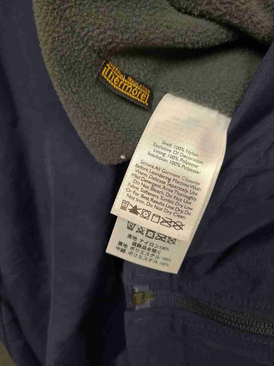 Eddie Bauer Men's Jacket Navy Blue Thermore Insulated Full Zip Sz XXLT