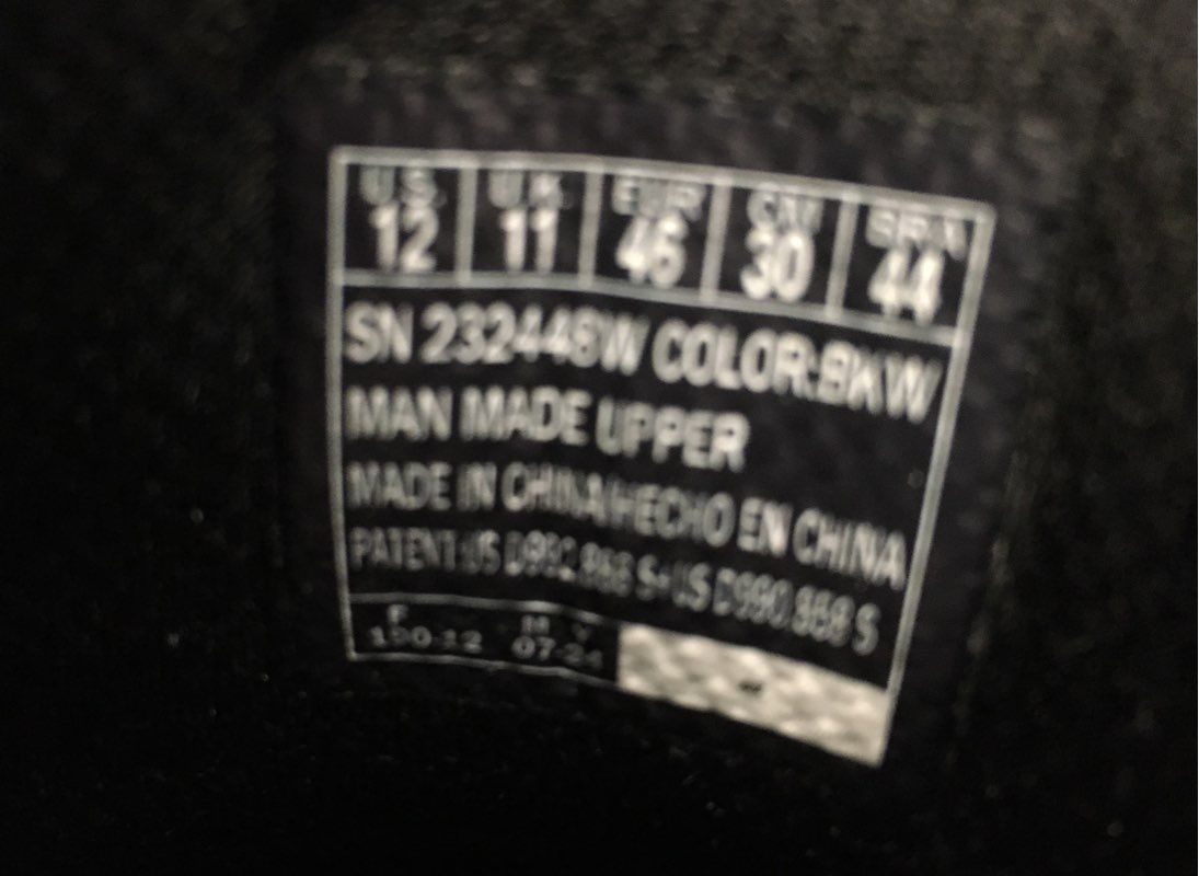 Skechers Hands Free Slip-ins Court & Classic Black White Men's Size 12 Wide Fit