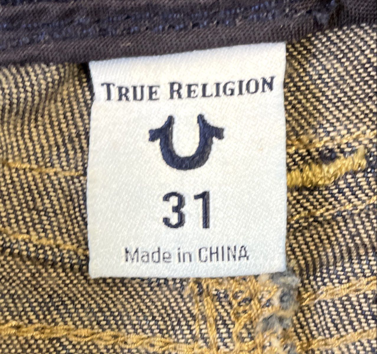 True Religion Women's Becca Mid Rise Bootcut Jeans Dark Wash Faded Sz 31