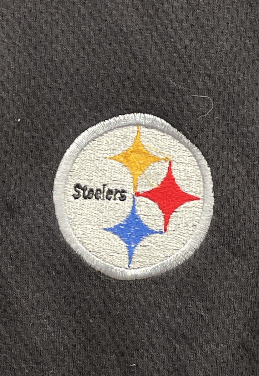 Vintage Y2K The Edge Men's NFL Pittsburgh Steelers Black Polo Shirt NWT Sz L