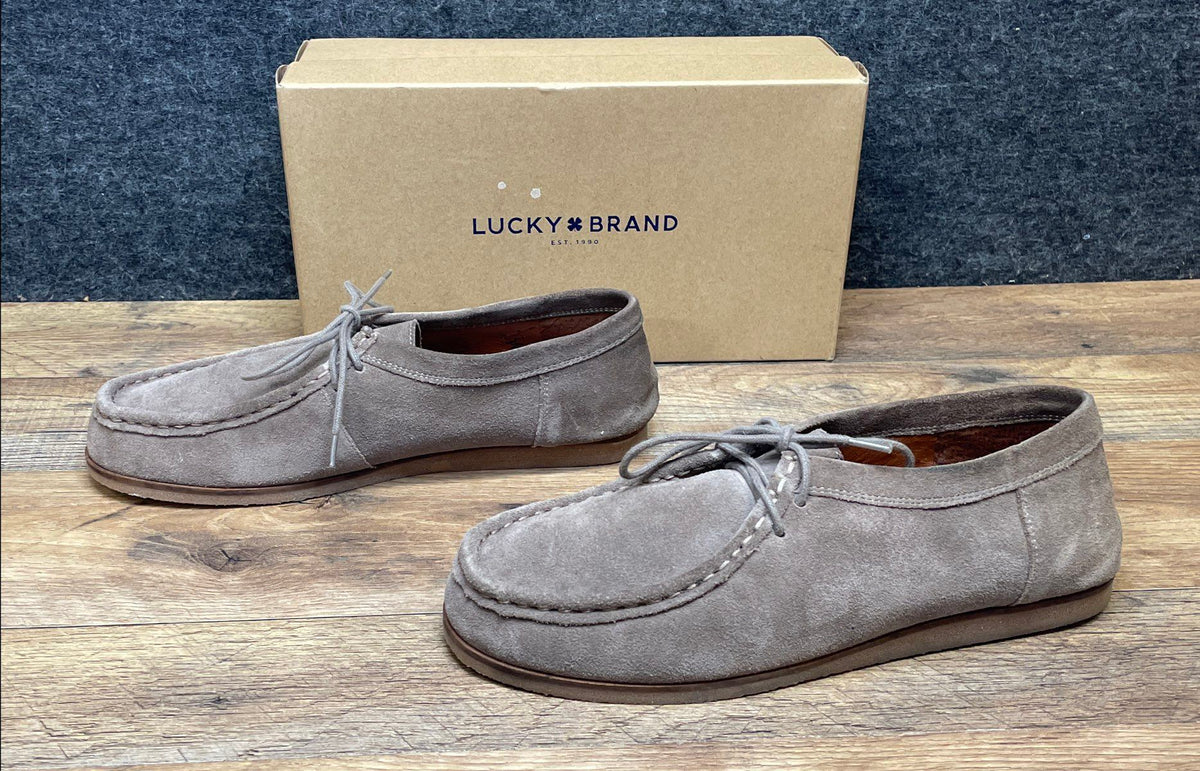 Lucky Brand Acaciah Brindle Oiled Suede Moccasin Flats Women's Size 10M