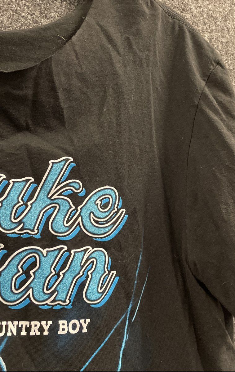 Luke Bryan Mind of a Country Boy 2024 Tour T-Shirt Black Graphic Sz L/XL
