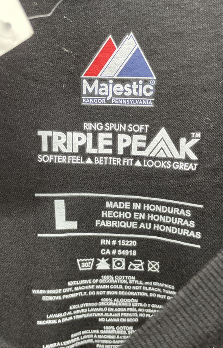 Majestic Men's San Diego Padres T-Shirt Black MLB Baseball Graphic NWT Sz L