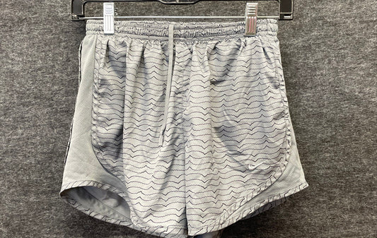 Nike Women's Dri-Fit Running Shorts Gray Graphic Print Lined Sz S