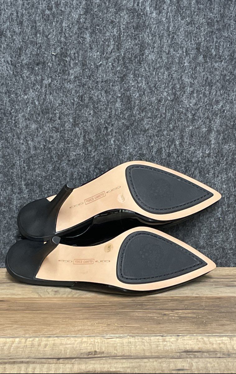 Vince Camuto Tolinnis Black Patent Leather Slingback Pumps Womens Size 7 M