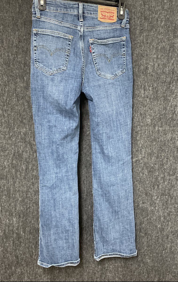 Levi's Women's 725 High Rise Bootcut Jeans Blue Stretch Denim Sz 25x30
