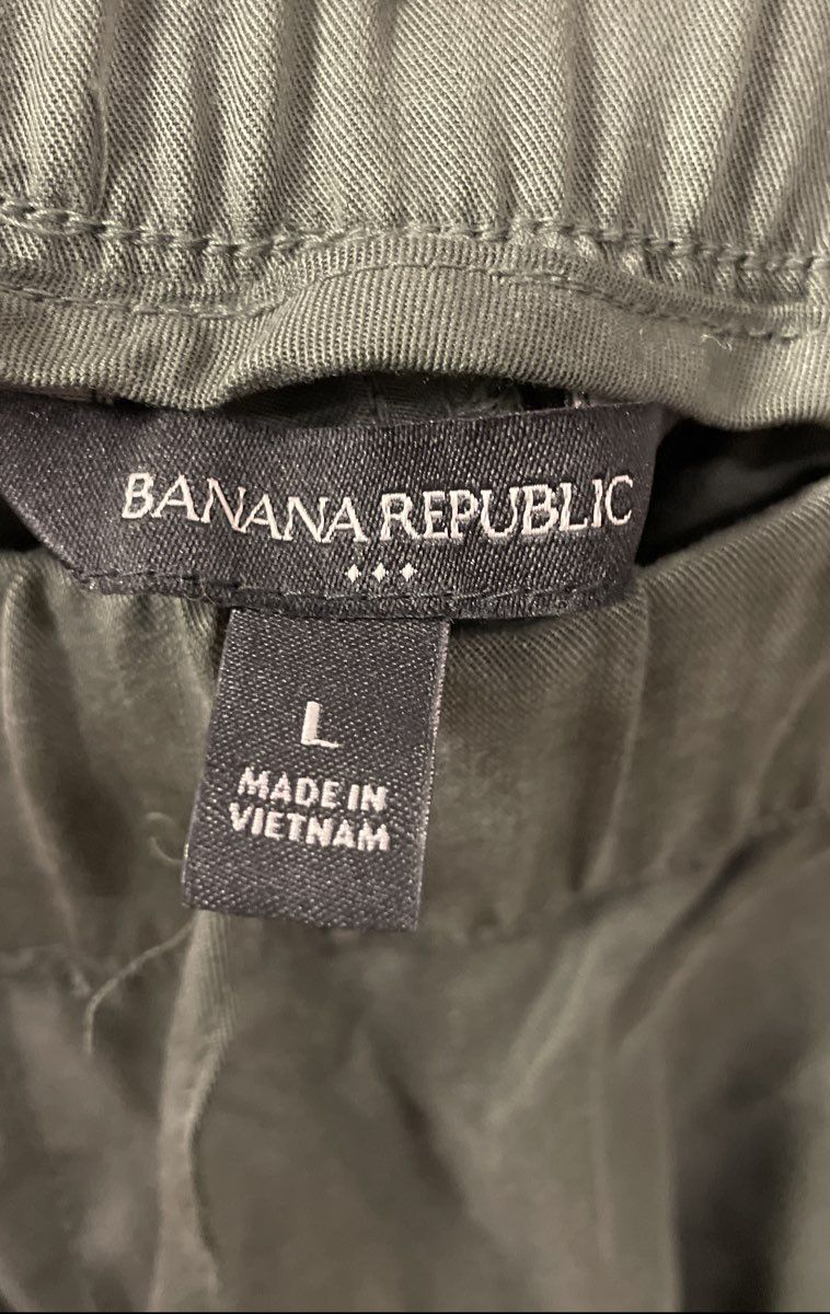 Banana Republic Women's Olive Green Lyocell Jogger Cargo Pants Size L NWT