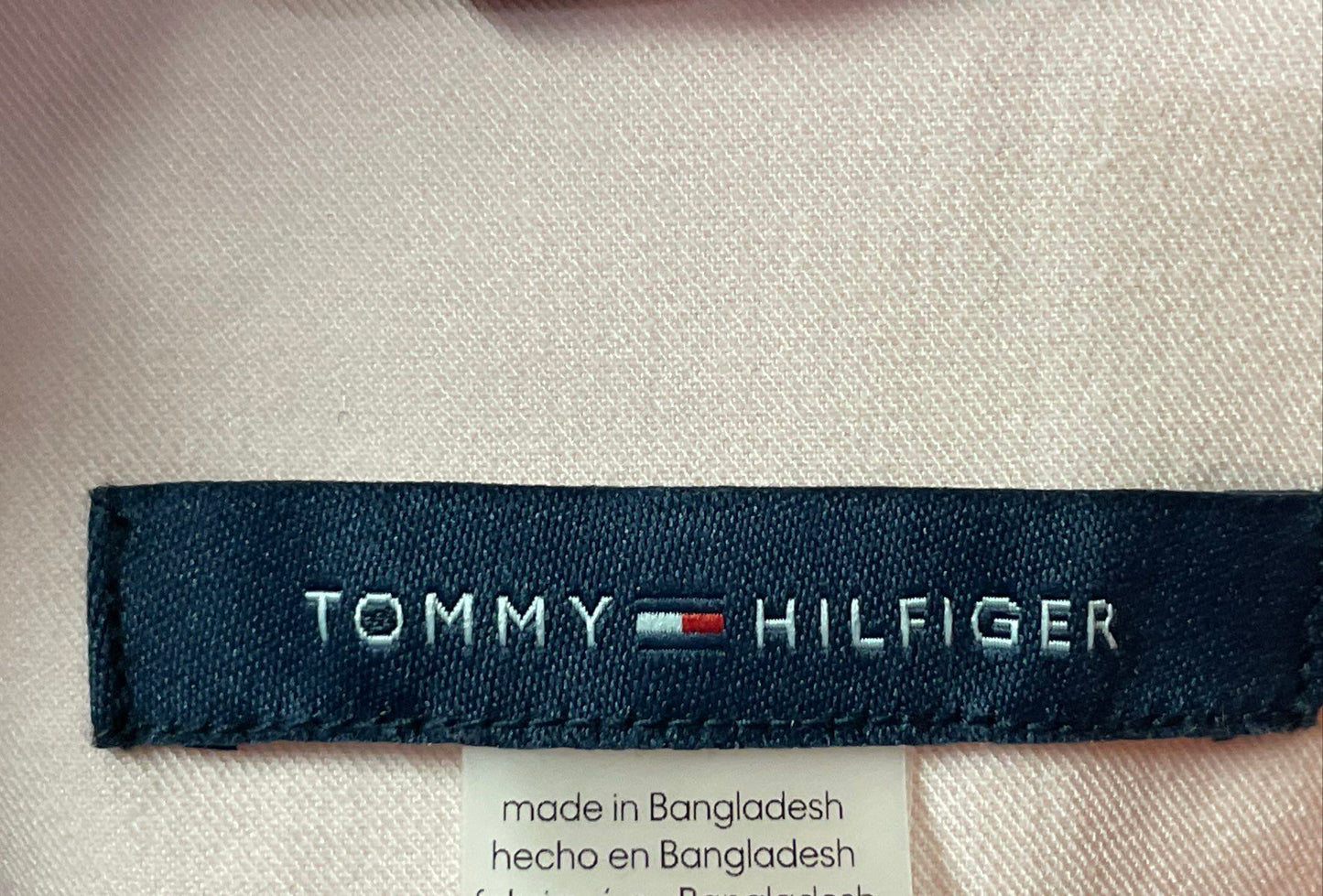 Tommy Hilfiger Women's Pale Pink One Button Suit Blazer Jacket Elbow Patches 2