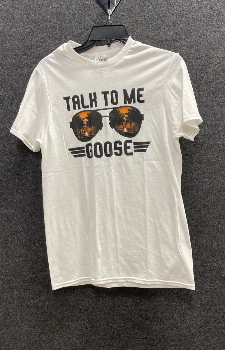 Top Gun Talk To Me Goose Aviator Sunglasses Graphic T-Shirt Delta Soft Sz S