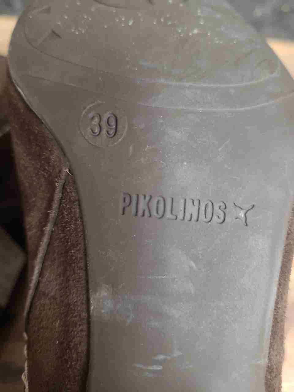 Pikolinos Turin 760-7973B Brown Suede Slouch Ankle Boots Women's Size 39