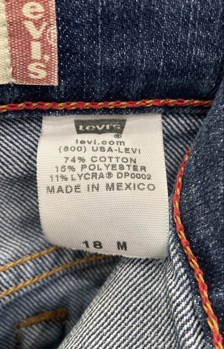 Levi's Women's 550 Classic Relaxed Tapered Dark Wash Blue Stretch Jeans Sz 18 M