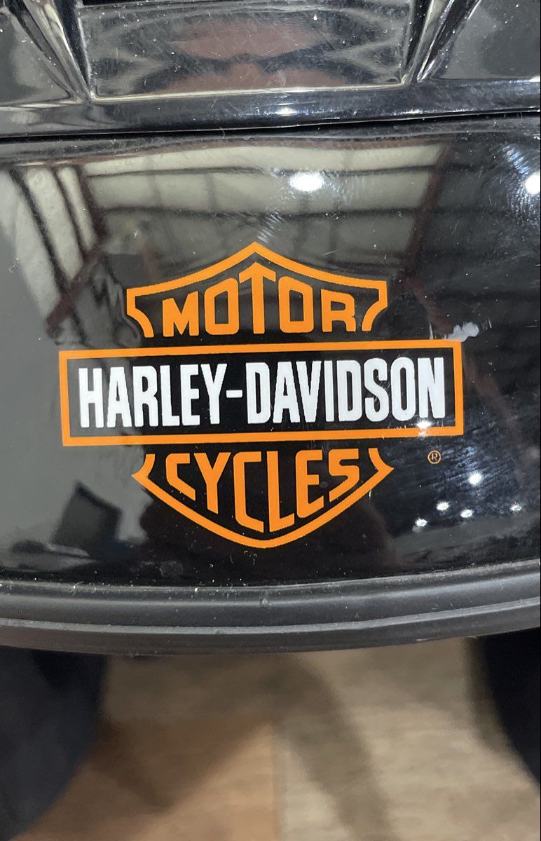 Harley-Davidson Black 3/4 Open Face Vented Motorcycle Helmet SNELL DOT Sz XL