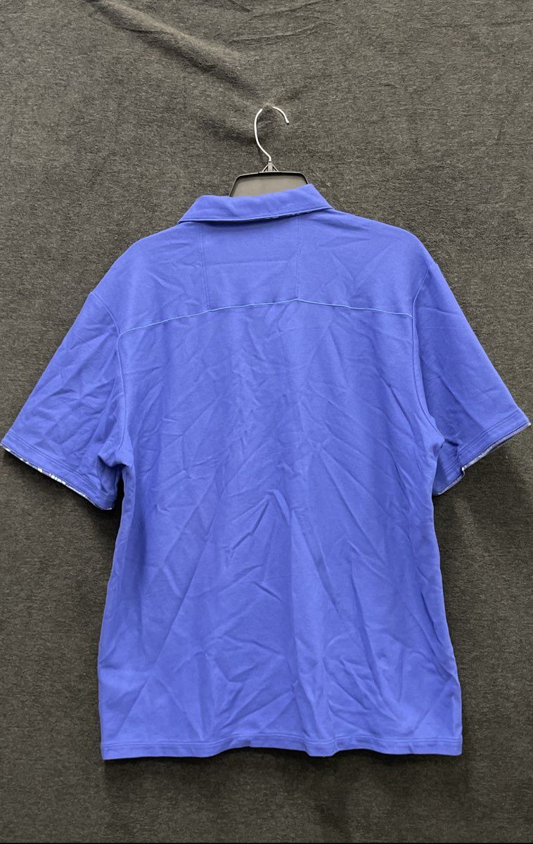 Tommy Bahama Men's Blue IslandZone Supima Cotton Blend Polo Shirt Sz L
