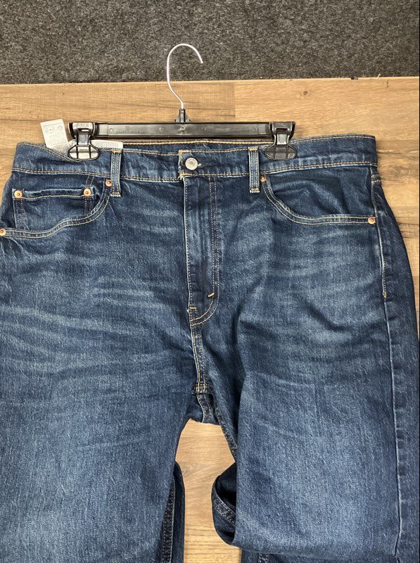 Levi's Men's 505 Straight Leg Jeans Medium Blue Wash Stretch Denim 38x30