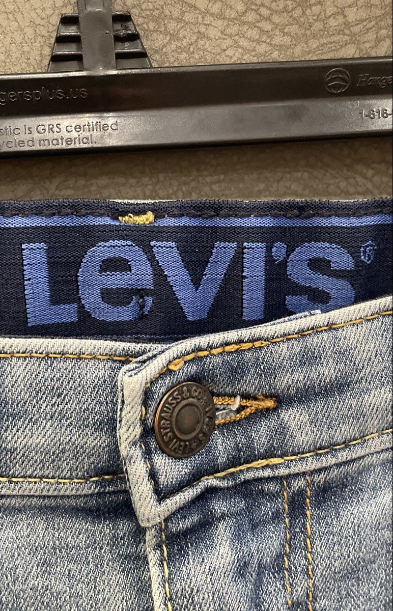 Levi's Boys Light Wash Stretchy Straight Leg Jeans W29 x L31 Size 18 Reg